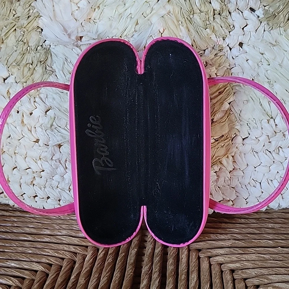 Barbie mini bag, eyeglass/sunglass hard case, pink